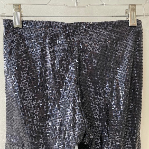 Sequined Leggings Forever 21 Navy Dark Purple XS - Picture 11 of 11